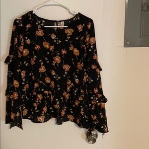 Floral long sleeve shirt